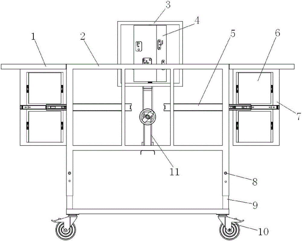 Mobile multifunctional laboratory workbench