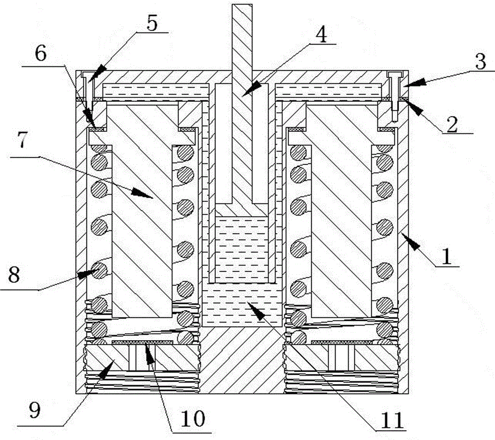 Mechanical molecular spring vibration isolation buffer device