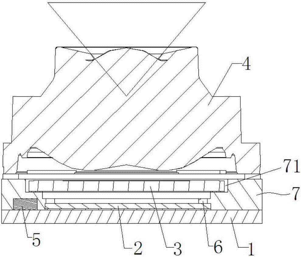 Miniature camera device with directly adhered optical filter and manufacturing method thereof