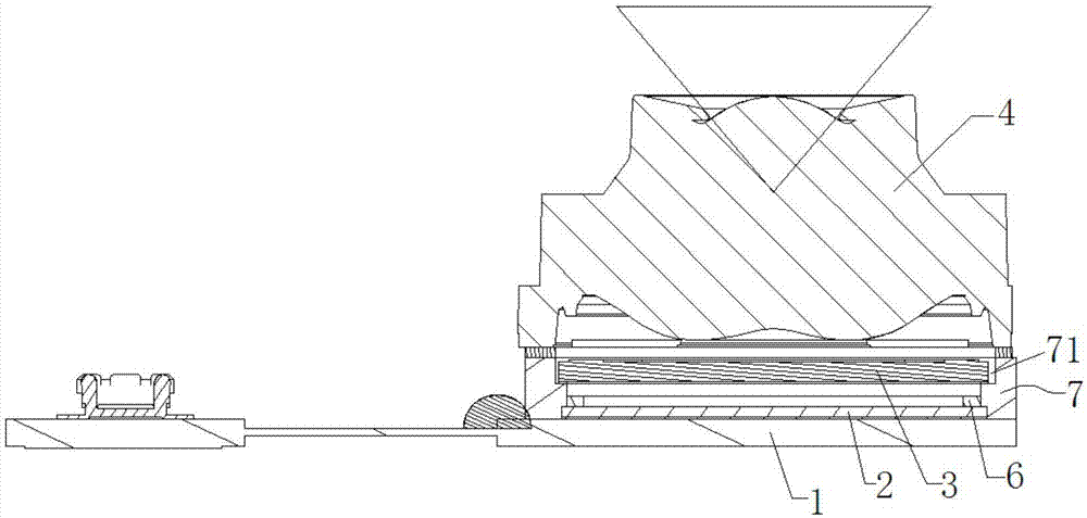 Miniature camera device with directly adhered optical filter and manufacturing method thereof