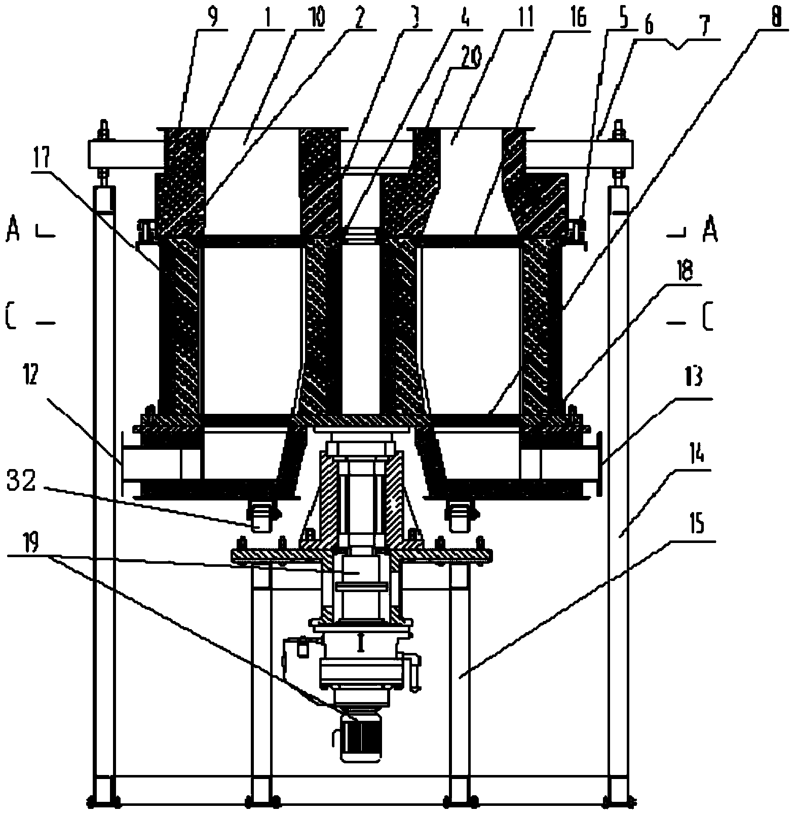 Continuous heat accumulating type heat exchanger