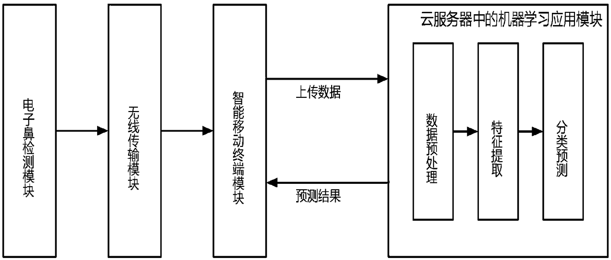 Remote diabetes intelligent diagnosis system based on electronic nose for detecting respiratory gas