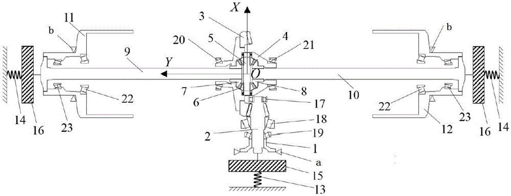 Modal synthesis dynamic modeling and analysis method for automobile driving axle system