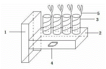 Method for detecting human immune globulin E with concentration of 0.5-10[mu]g/mL