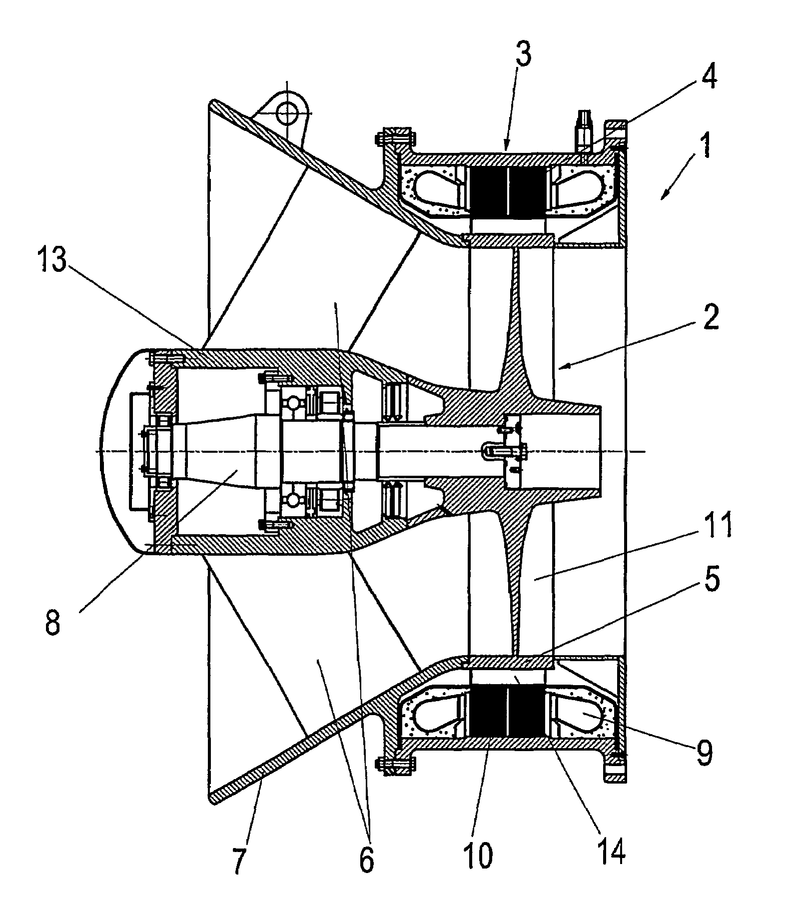 Device and method for the generation of electrical energy