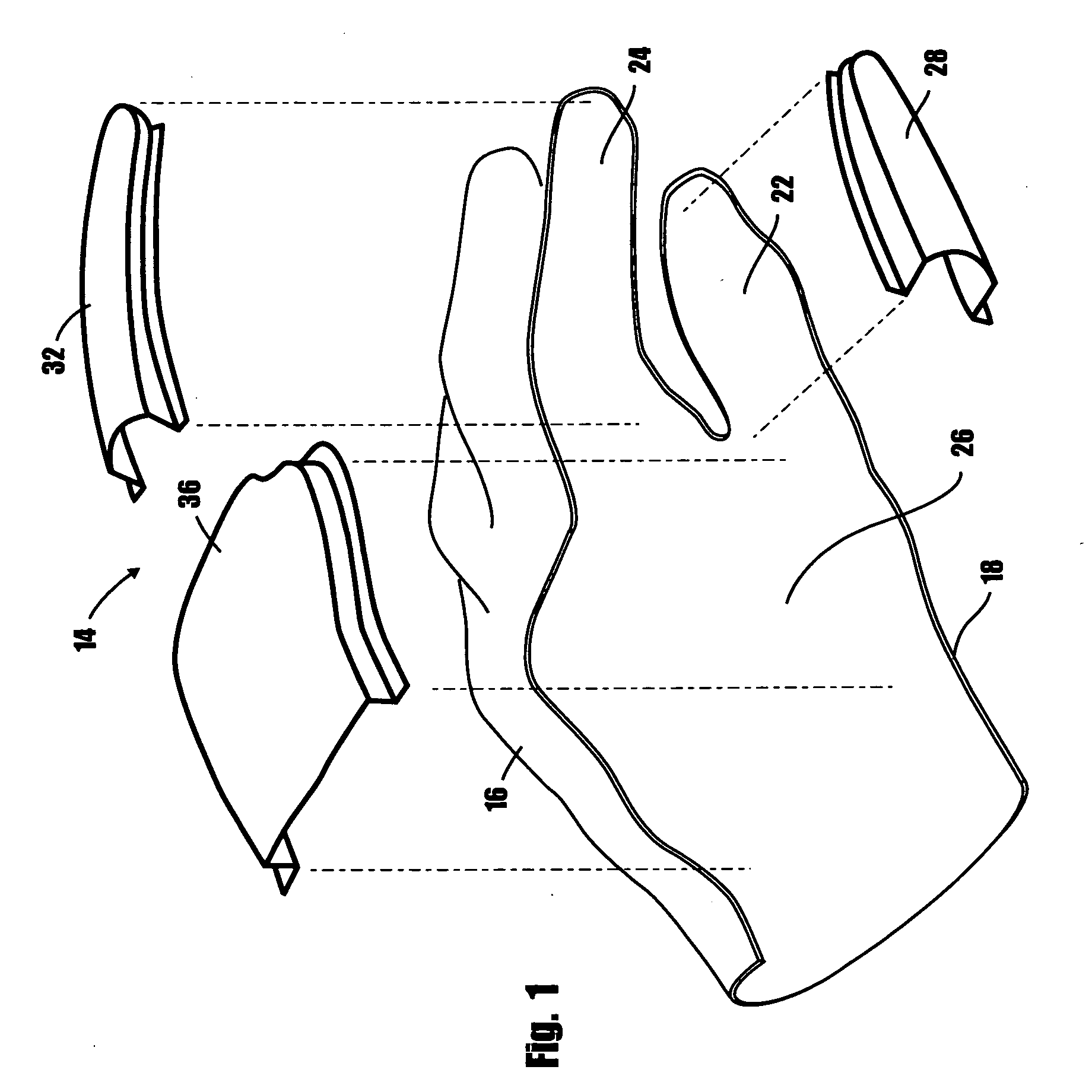 Glove with memory foam inserts