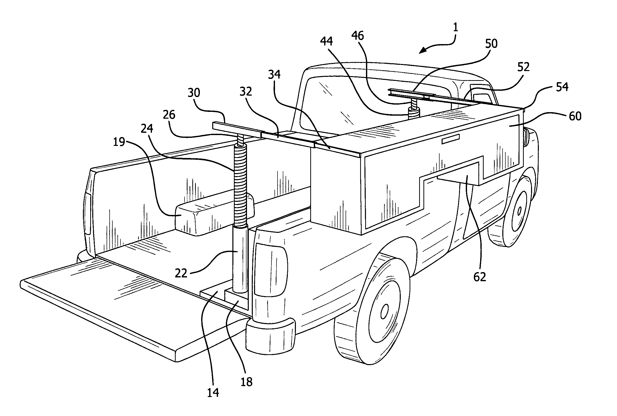 Pick-up truck bed tool box system