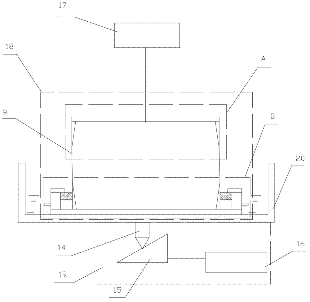 Device for determining dilational viscoelasticity of liquid film