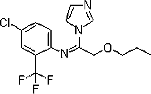 Sterilization composition containing triflumizole and dimethomorph and application thereof