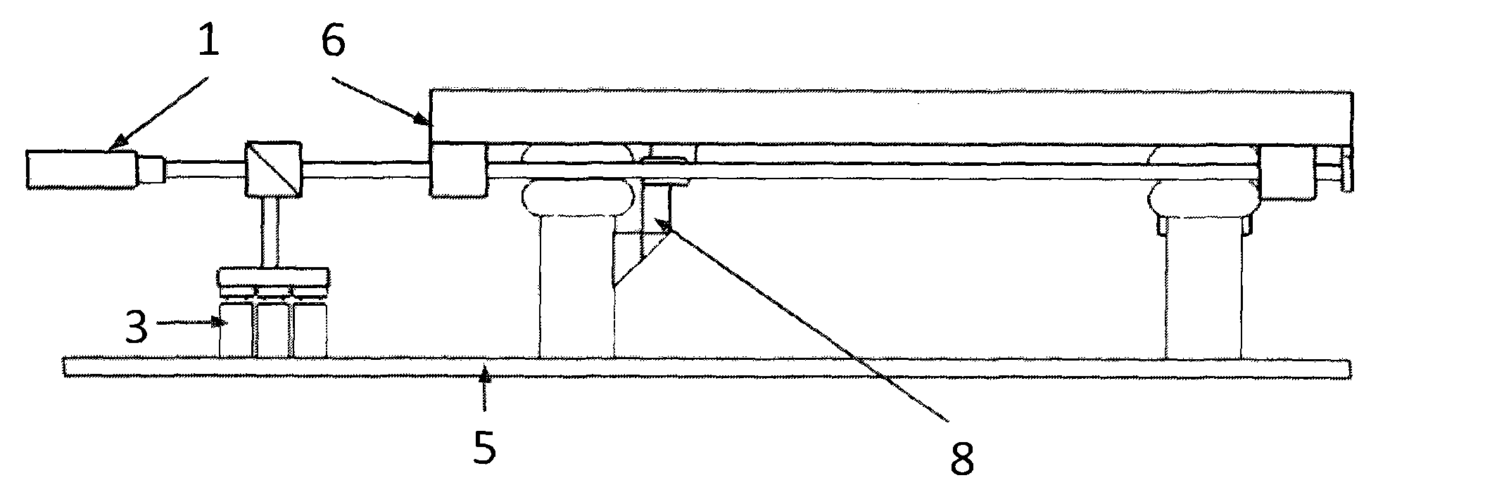 Air spring vibration isolation platform based on floatation zero position reference and laser auto-collimation measurement