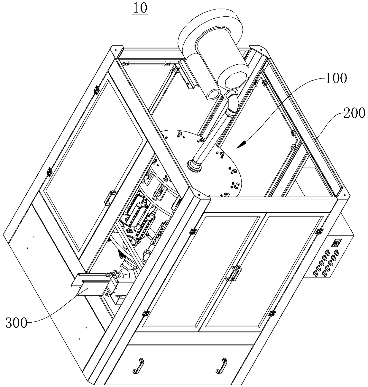 Rotating type bottle drying machine and rotating type bottle drying system