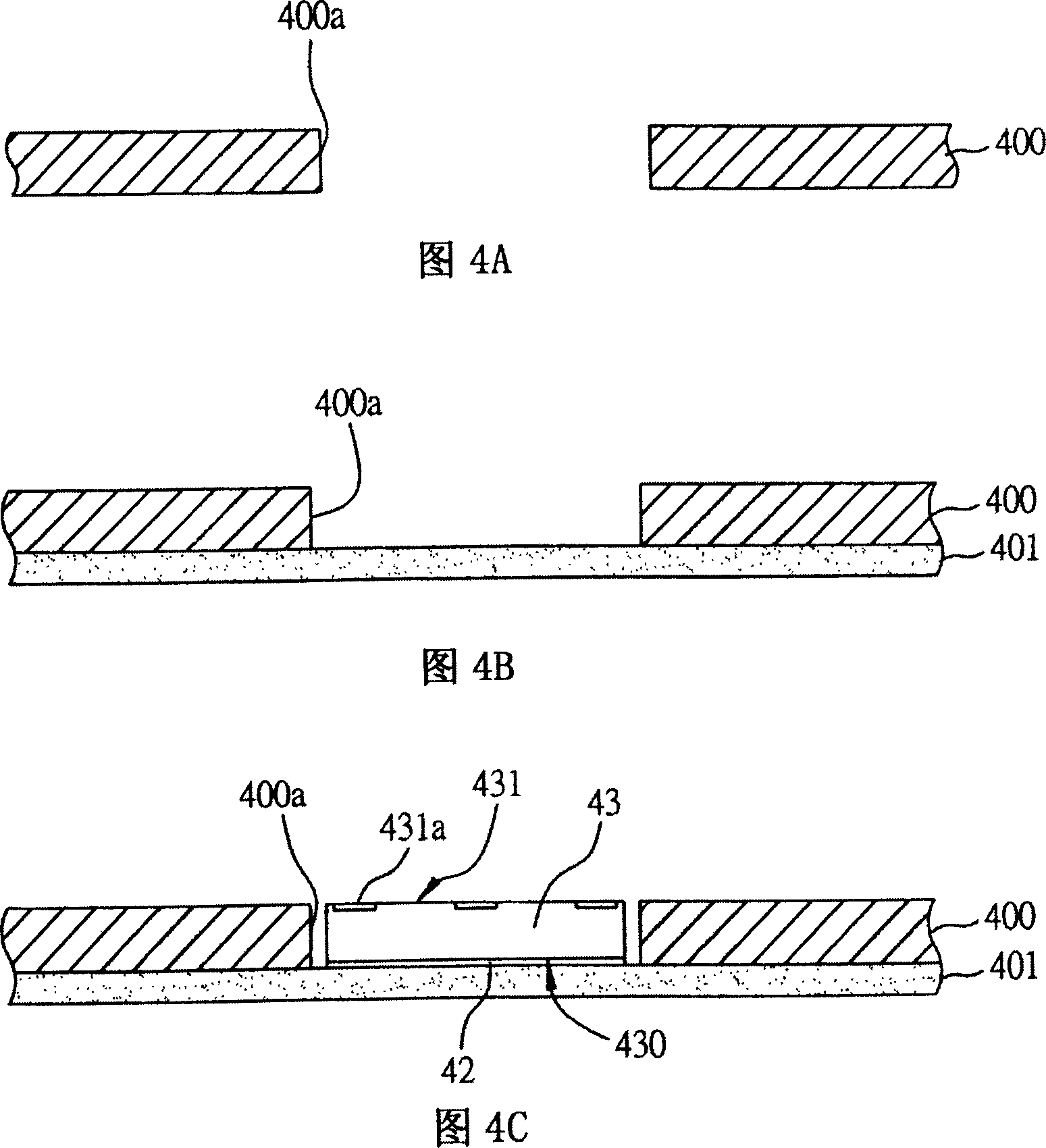 Semiconductor chip buried base plate 3D construction and its manufacturing method