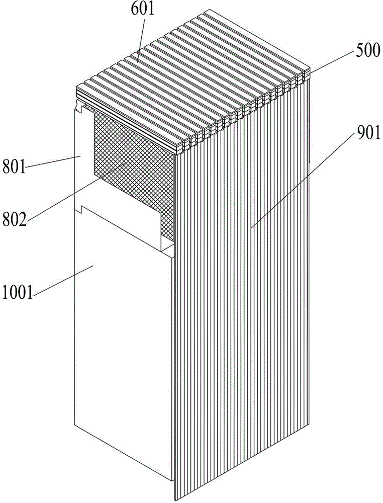 Ultrasonic array probe signal acquisition component and preparation method thereof, and probe