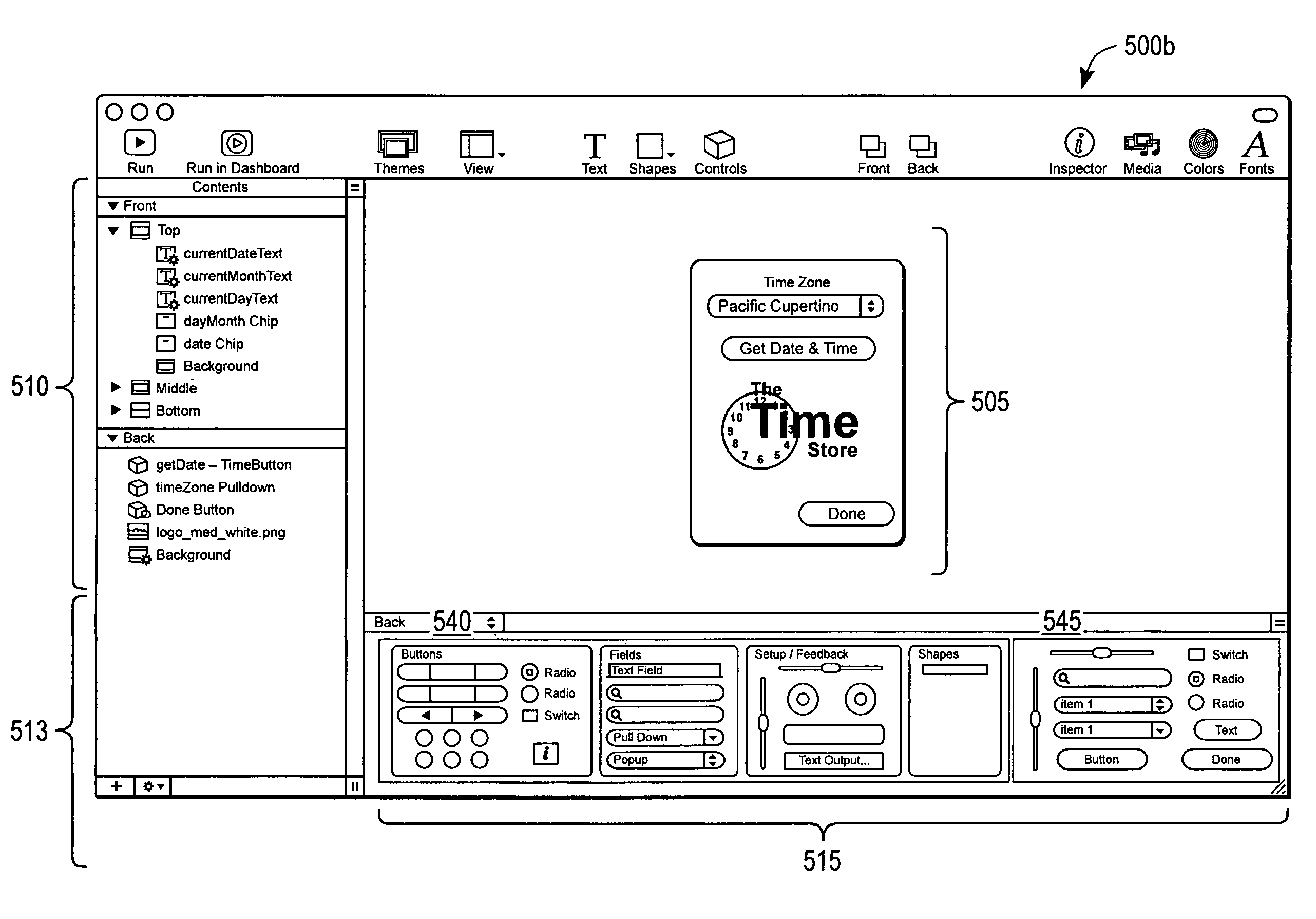 Widget authoring and editing environment