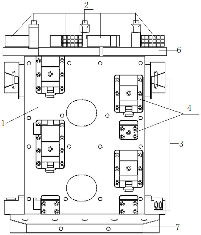 Special clamp suitable for L-shaped valve body machining and machining method