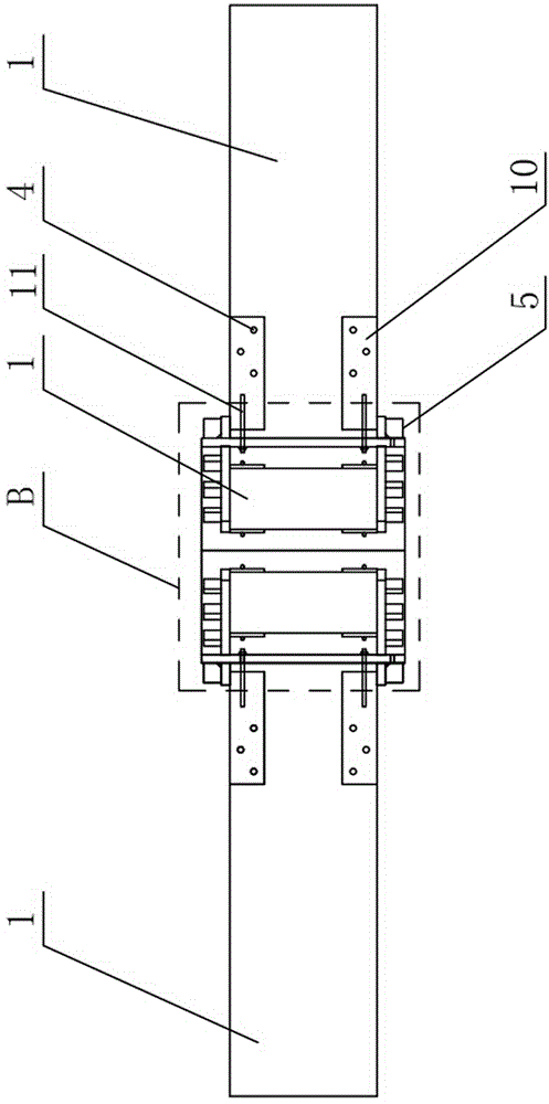 Node system for laminated wood space structure