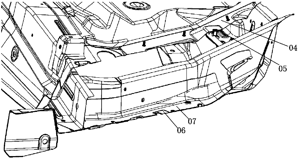 Girder reinforcing plate structure