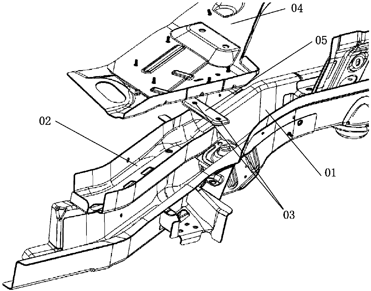 Girder reinforcing plate structure