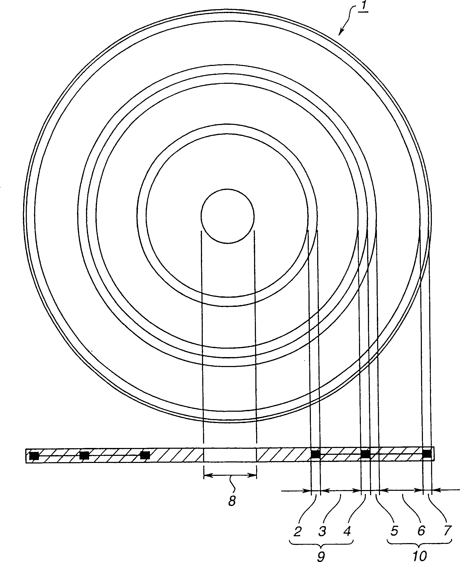 Recording medium, recording device, reproducing method and device