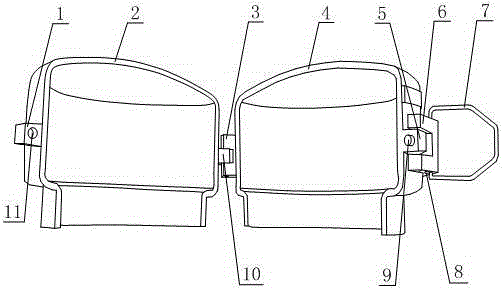 Sealing structure capable of sealing food