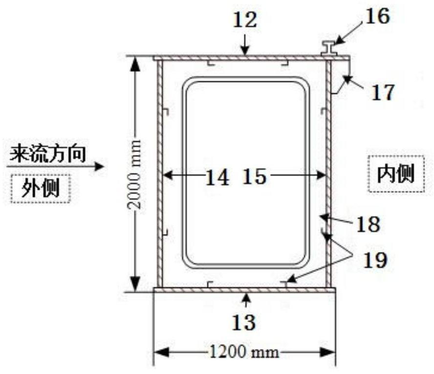 Gantry crane box girder wind resistance and load reduction bionic structure and design method thereof