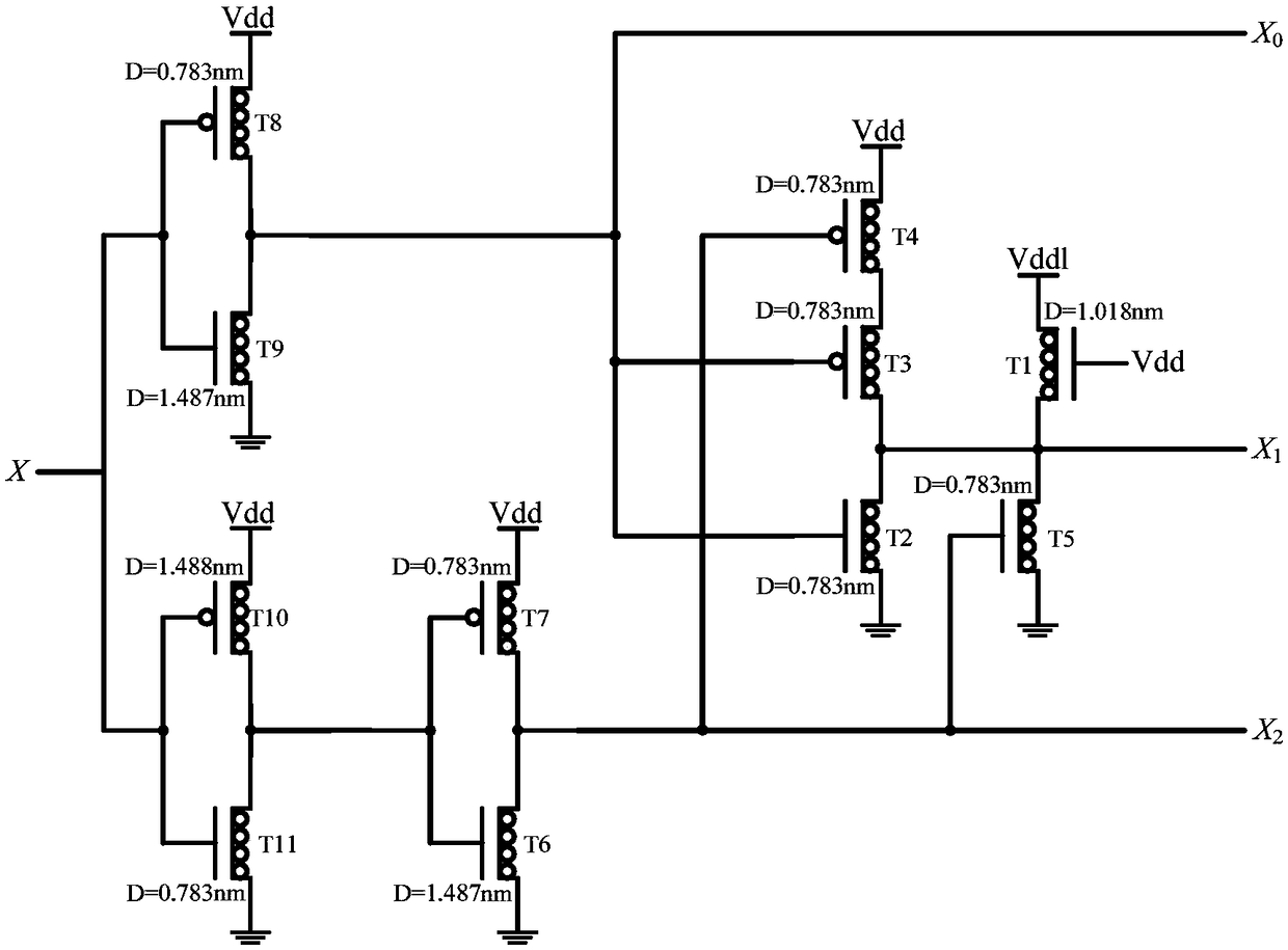 A three-valued 4-81 line address decoder realized by cnfet