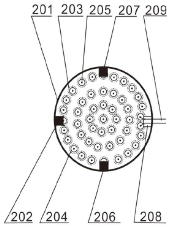 A device and method for collecting mercury in natural gas