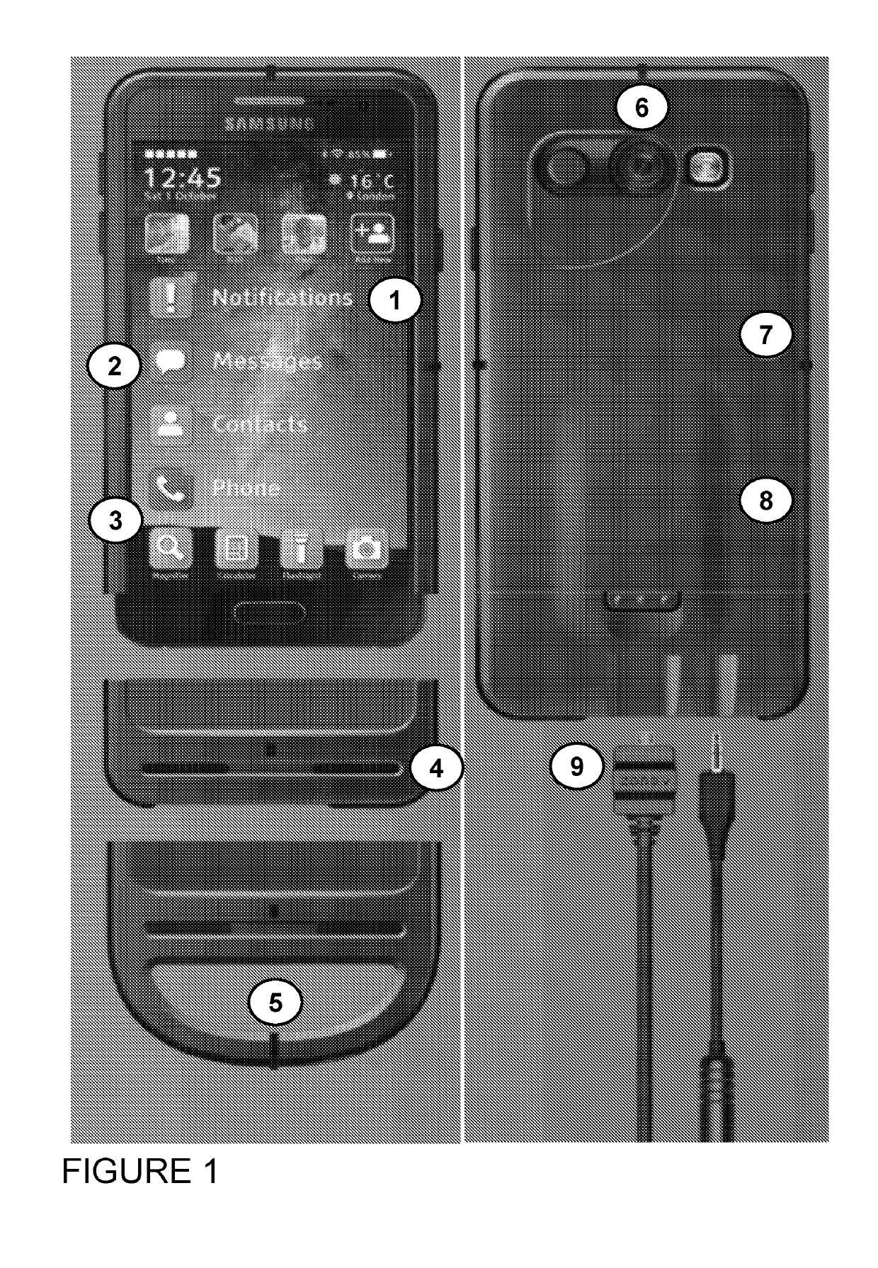 Smartphone accessory for visually impaired or elderly users