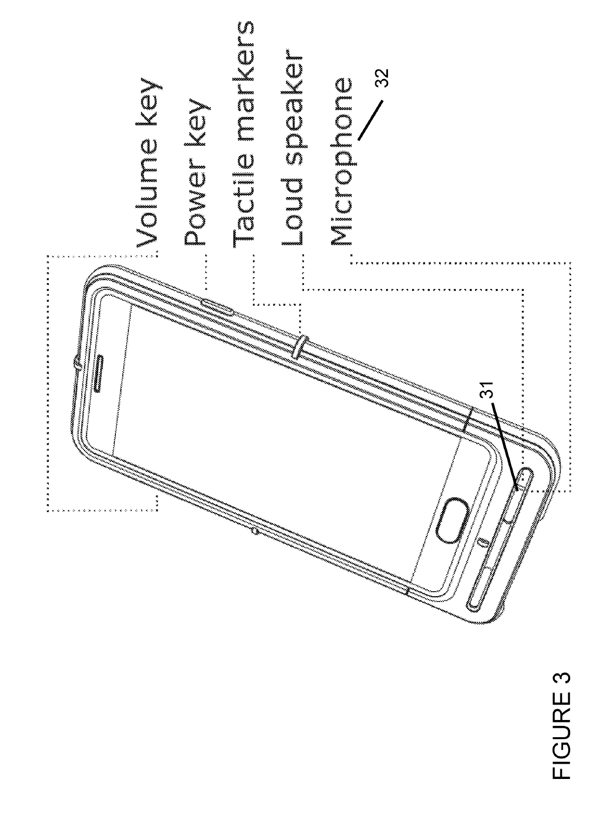 Smartphone accessory for visually impaired or elderly users