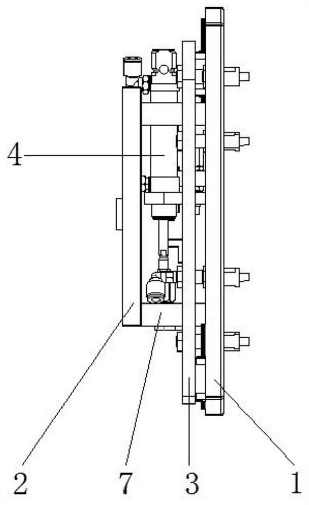 Servo sliding table pitch changing device of intelligent pipette head production line system