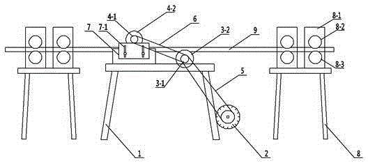 Steel pipe rust removal device