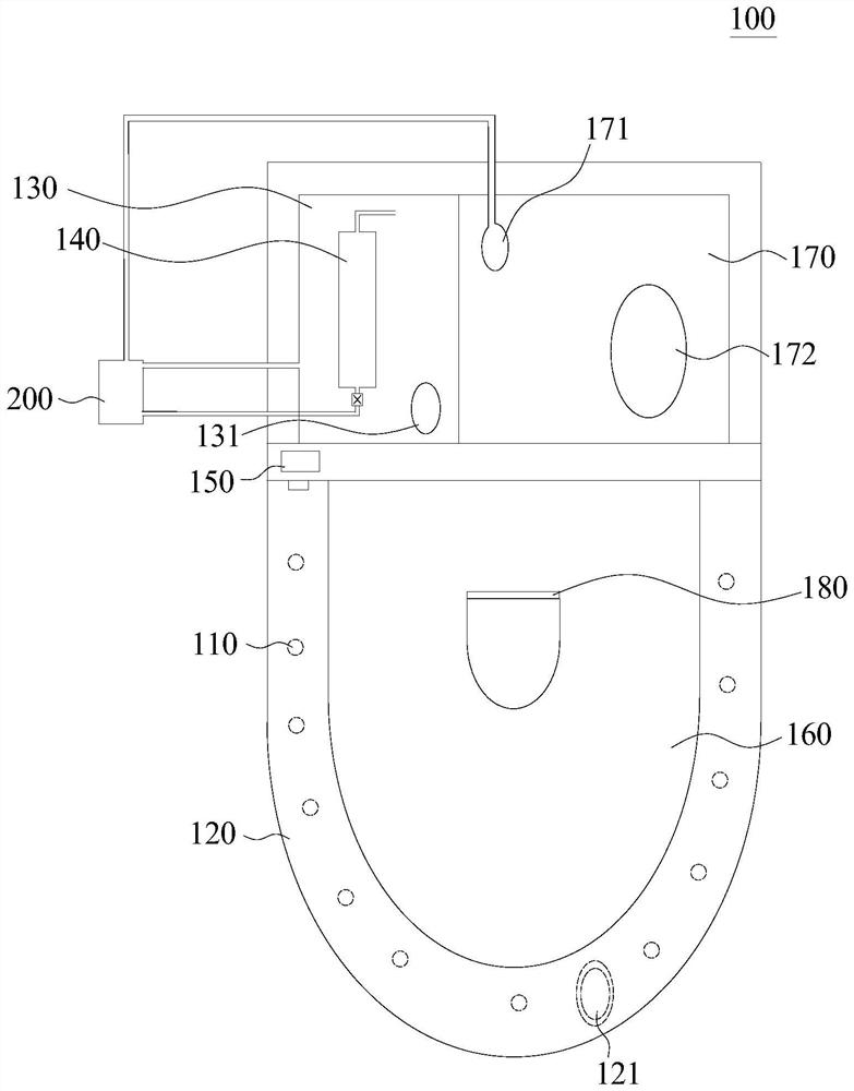 Pedestal pan and flushing method