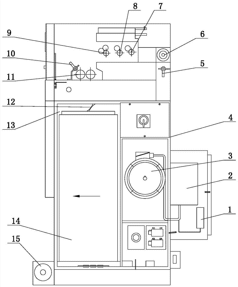 Automatic sliver breaking device for draw frame and sliver breaking method using the device