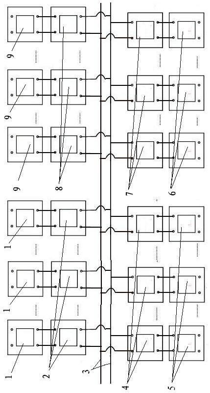 Novel distributed weak current power supply system