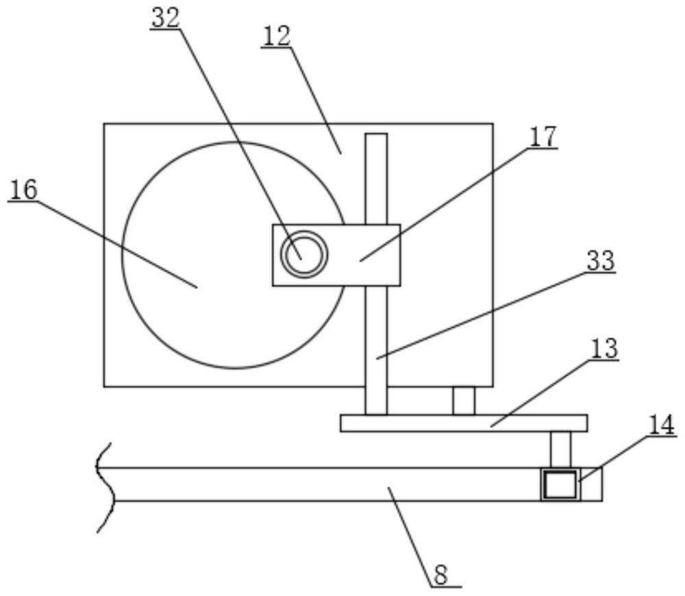 Cutting fluid cooling device for five-axis numerical control machine tool