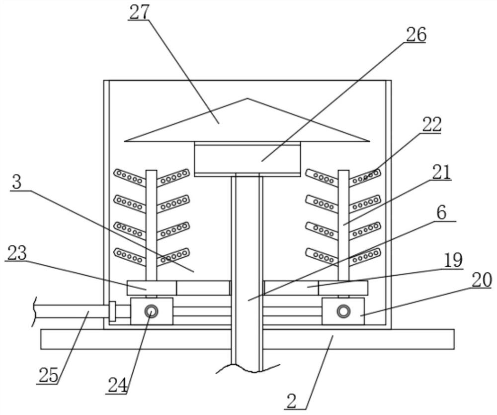 Cutting fluid cooling device for five-axis numerical control machine tool