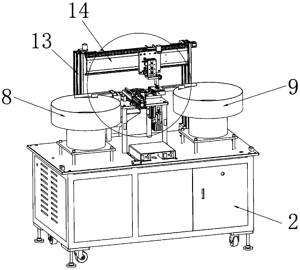 3D roller assembling machine for mouse