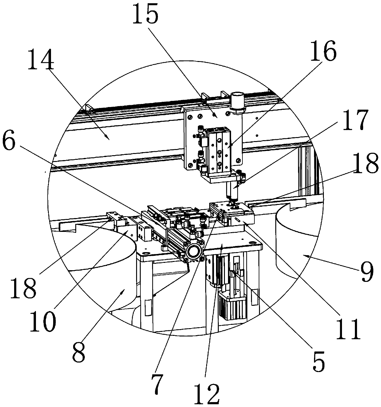 3D roller assembling machine for mouse