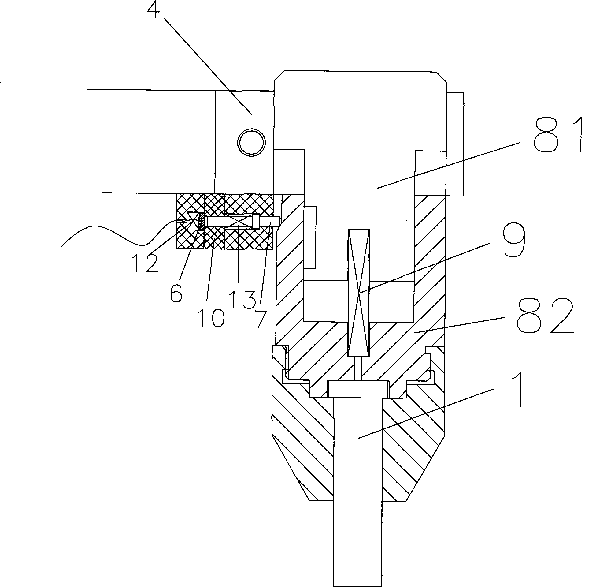 Punching-preventing safety device for pneumatic-hydraulic punch