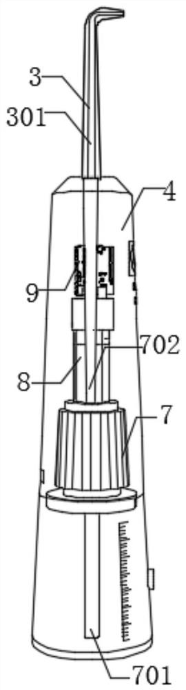 Oral cavity cleaning flusher used after oral operation