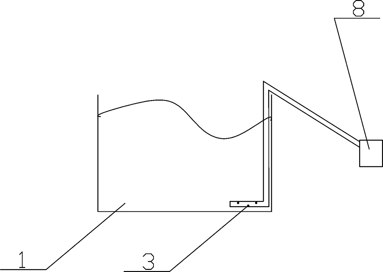 Sewage treatment process with aerating above liquid surface