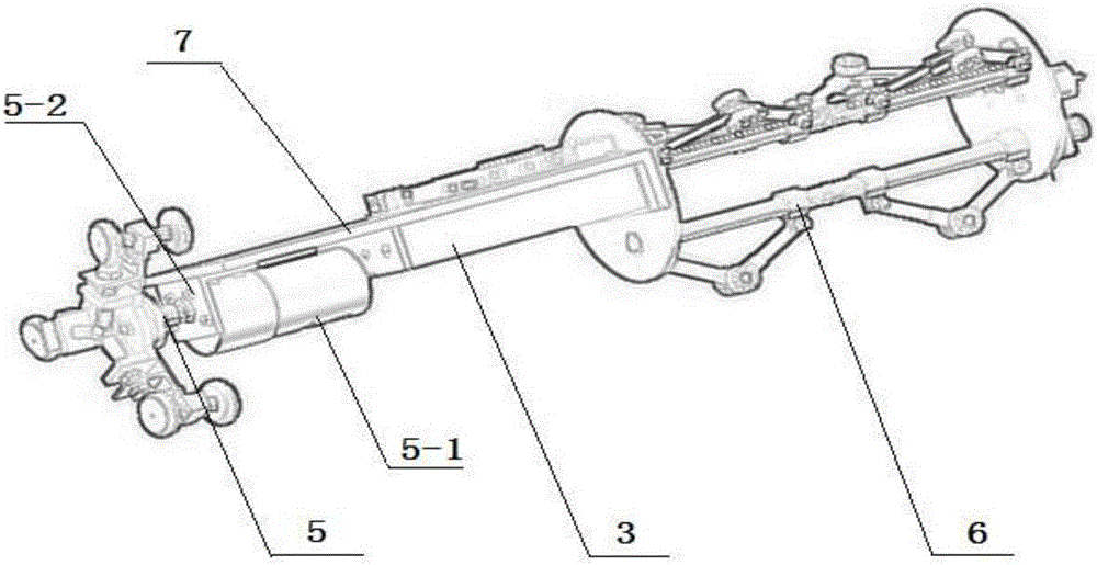 Helical driving structure for gun barrel duct cleaning robot