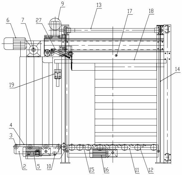 Full-automatic counting board-turning stack aligner