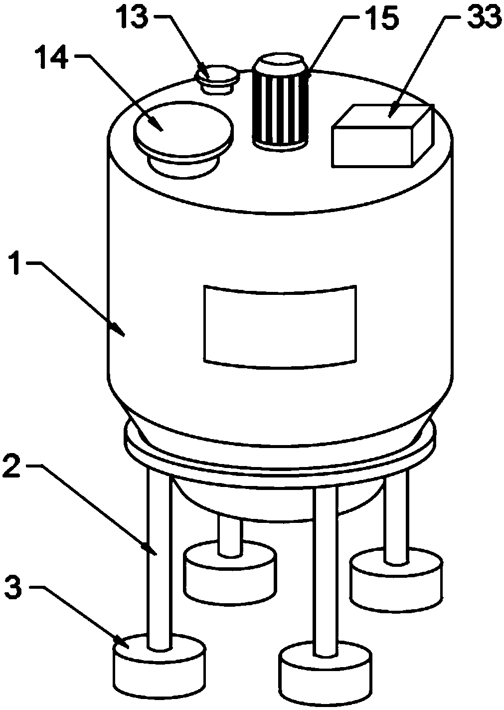 Aerated concrete block slurry homogenizing device