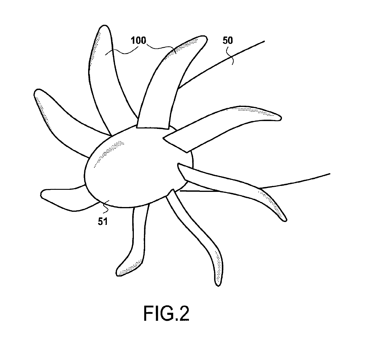 Composite propeller blade for an aircraft