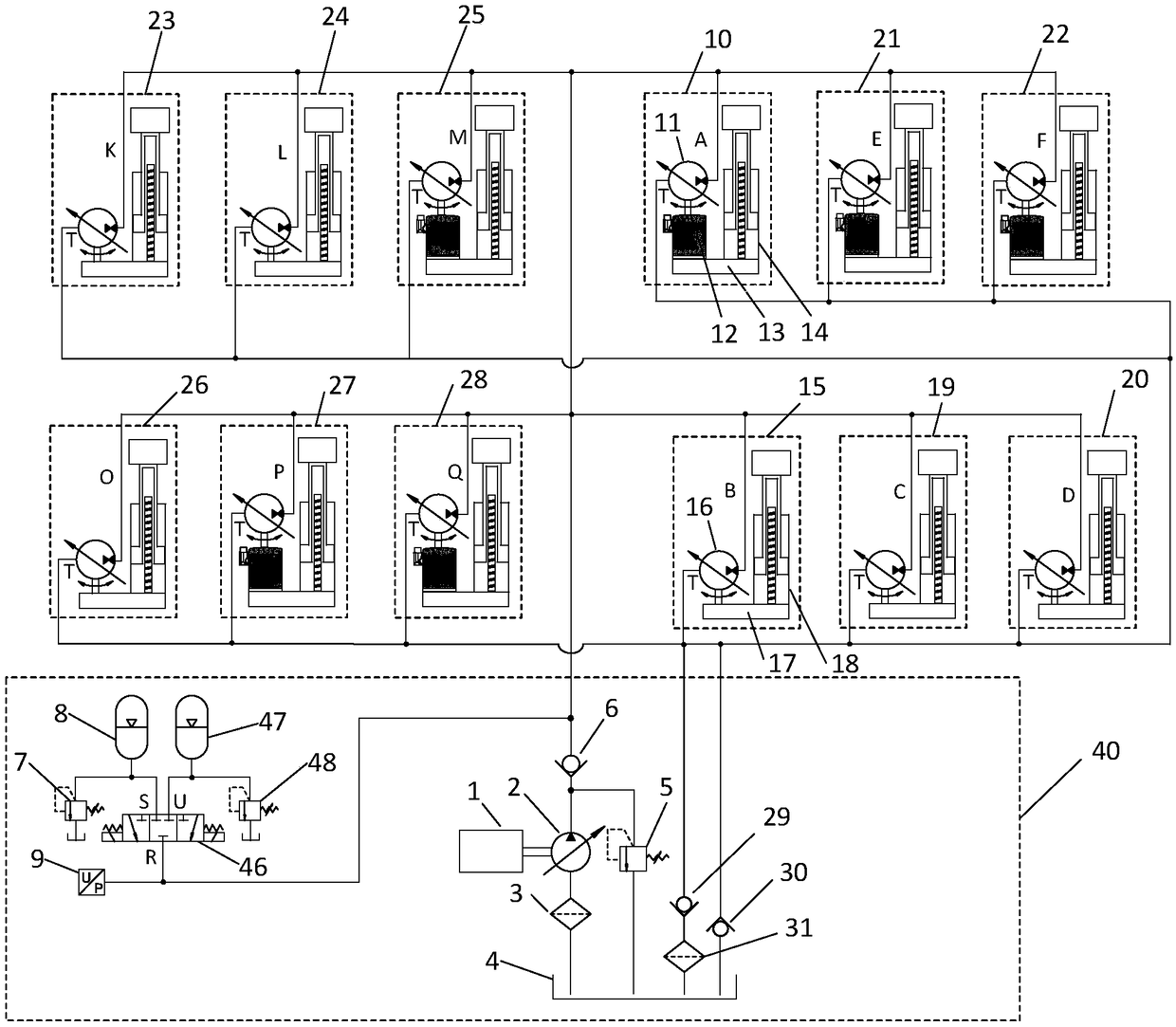 Hydraulic-electric hybrid-driven walking robot