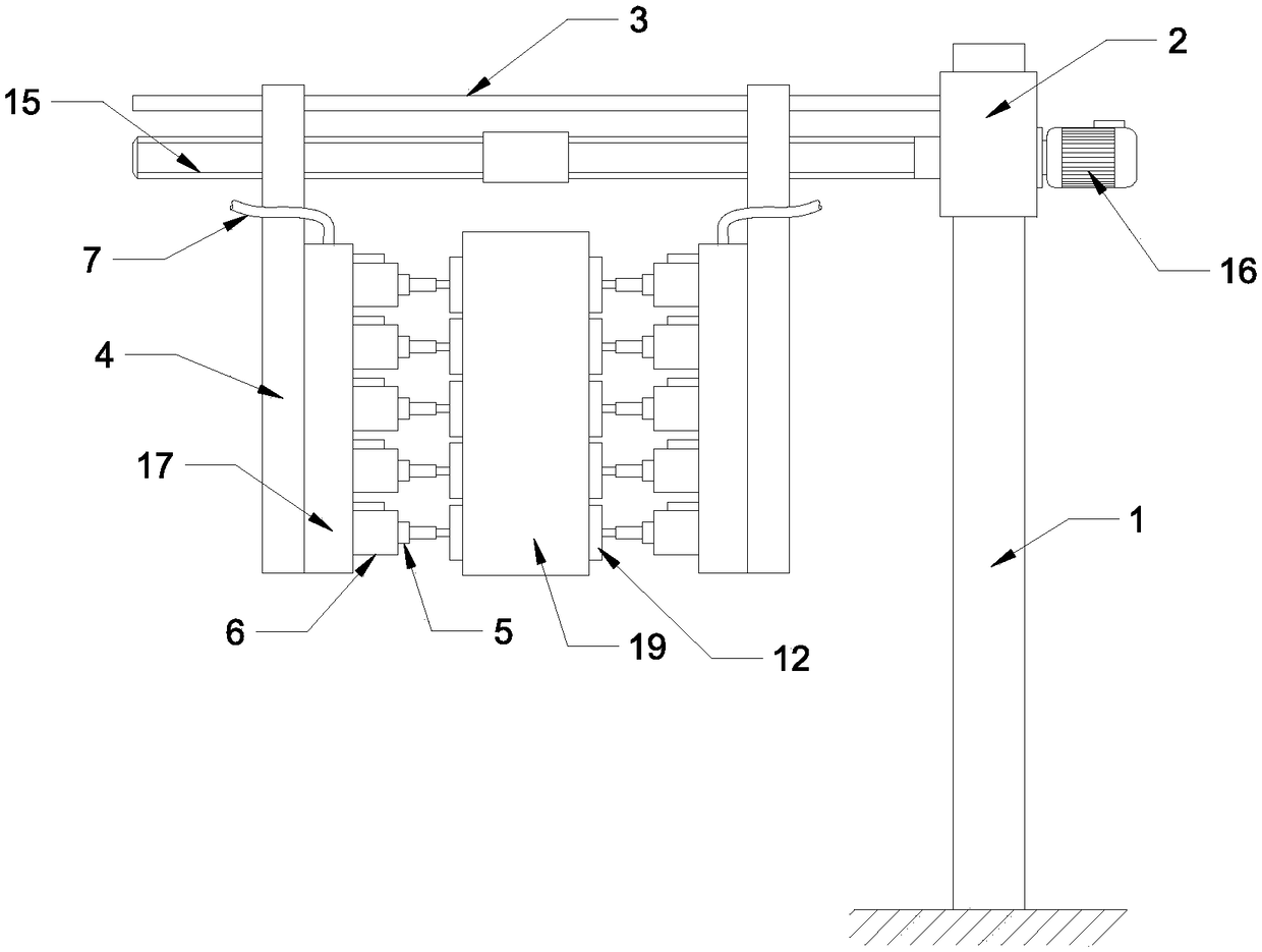 Automatic mechanical clamp device and clamping method