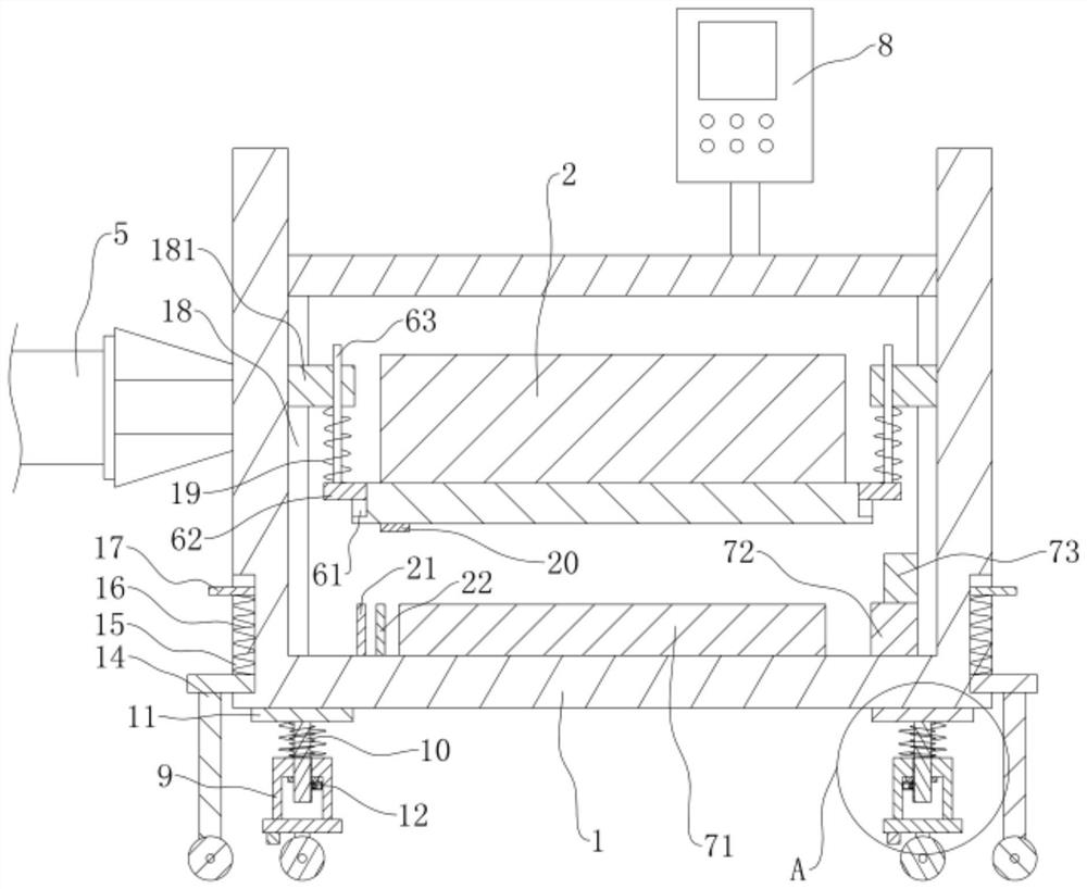 Shockproof mechanism of laser cleaning machine