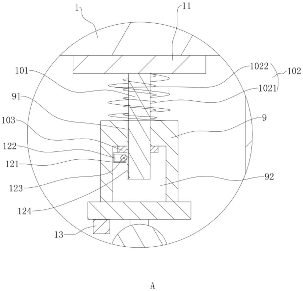 Shockproof mechanism of laser cleaning machine