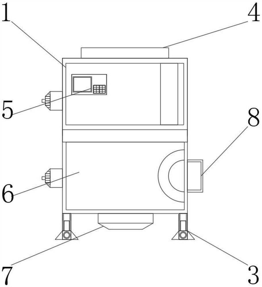 Peeling device for rattan product raw material